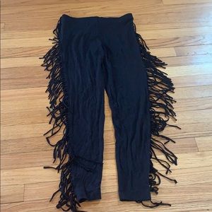 Top Shop Fringe Leggings